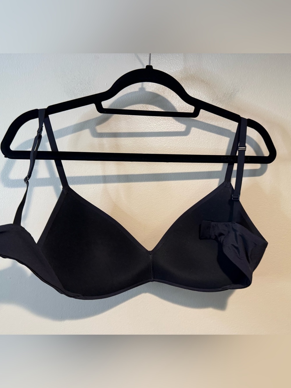 SKIMS Wireless Form T-Shirt Demi Bra Onyx Black 34D - Picture 6 of 7